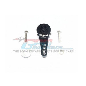 GPM TRX4025TA/4H-BK ALUMINUM 25T SERVO HORN TRAXXAS 1/10 TRX4 TRAIL CRAWLER