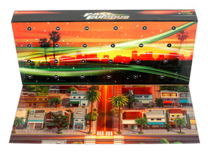 25 Years of Fast & Furious Advent Calendar Set of 24 Nano Cars "Nano Hollywood Rides" Series Diecast Model Cars by Jada