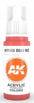 Black Forest® Hobby Supply Co AK Interactive 11083 Dead Red 3G Acrylic Paint 17ml Bottle — Glues, Paints, Tools > AK