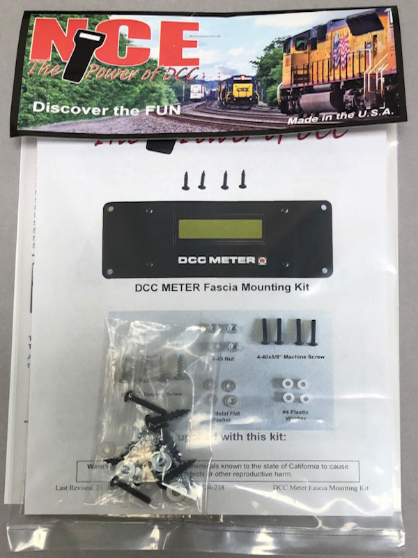 NCE 524-328 Fascia Mounting Kit for NCE DCC Meter