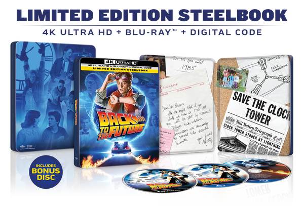 Back to the Future Limited Edition Steelbook (4K Ultra HD + Blu-ray™ + Digital Code)