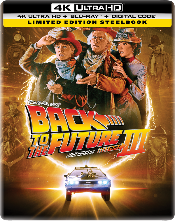 Back to the Future Part III Limited Edition Steelbook (4K Ultra HD + Blu-ray™ + Digital Code)