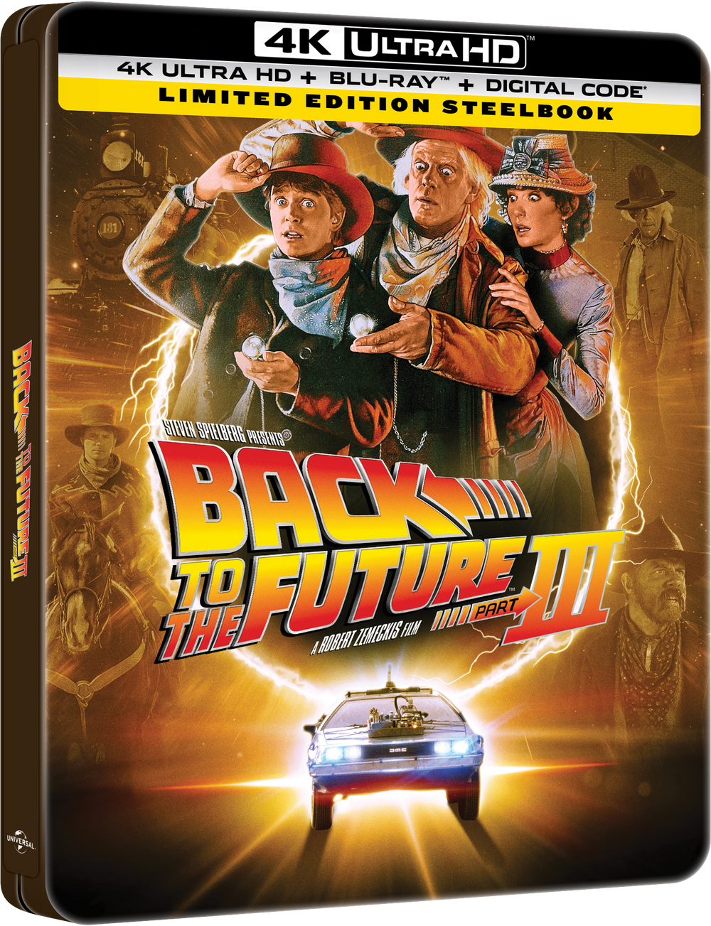 Back to the Future Part III Limited Edition Steelbook (4K Ultra HD + Blu-ray™ + Digital Code)