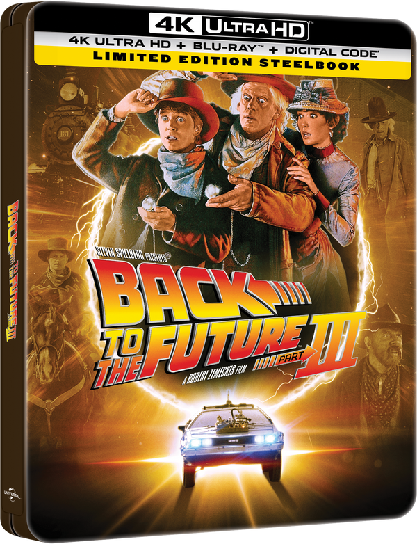 Back to the Future Part III Limited Edition Steelbook (4K Ultra HD + Blu-ray™ + Digital Code)