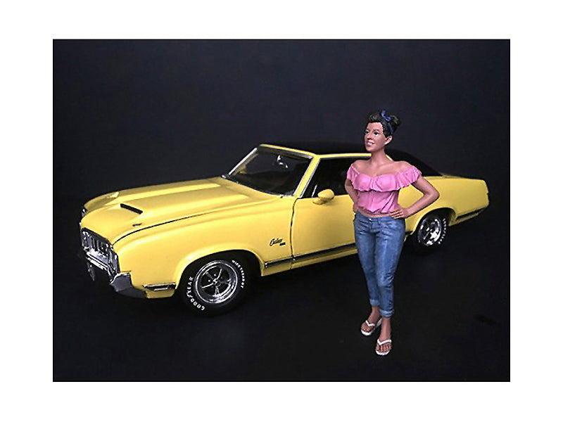 "Hanging Out II" Gloria Figurine for 1/18 Scale Models by American Diorama — Scale Model Accessories