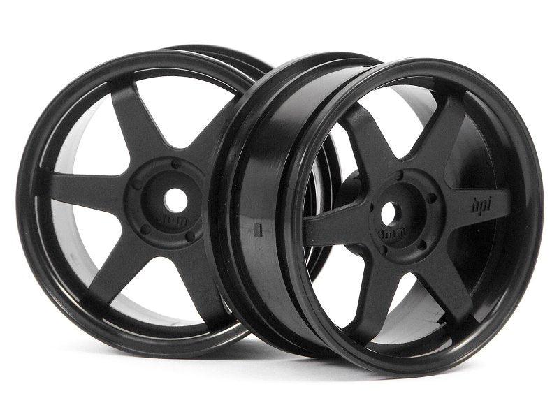 HPI Racing 3841 TE37 Wheel 26mm Black 3mm Offset (2) Sprint 2 Nitro E10 Ford
