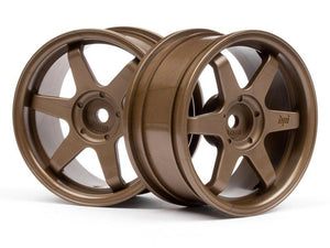 HPI 3843 TE37 Wheel 26mm Bronze 3mm Offset (2) Sprint 2 Drift Sprint 2 Sport
