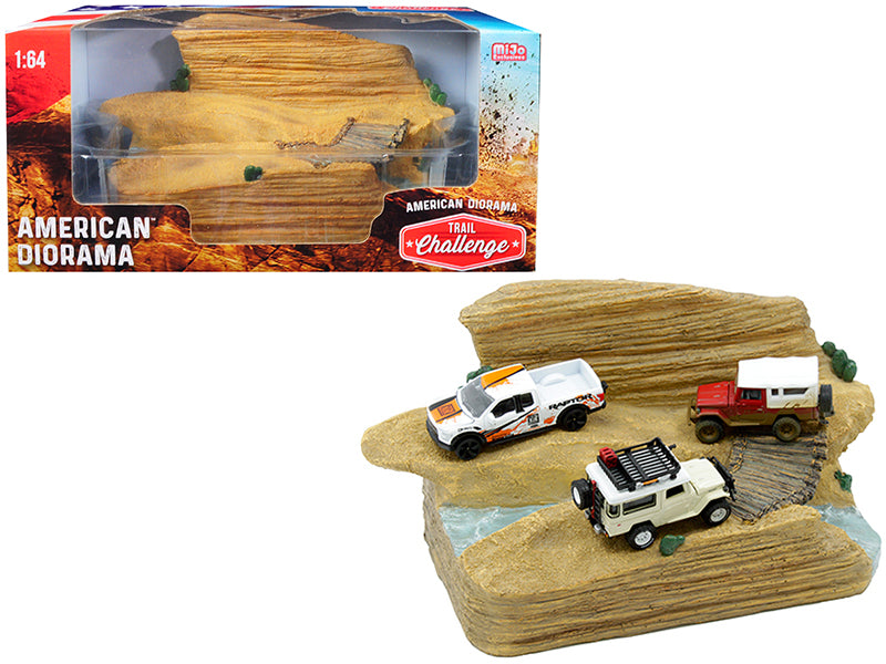 "Trail Challenge" Resin Diorama for 1/64 Scale Models by American Diorama — Scale Model Accessories