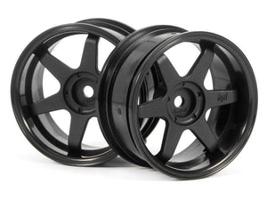 HPI Racing 3846 TE37 Wheel 26mm Black 6mm Offset (2) Sprint 2 Nitro E10 Ford