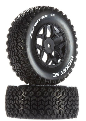 Duratrax DTXC3875 Picket SC C2 Mounted Tires / Wheels SCTE 4x4 (2)