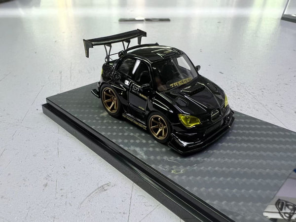 YM Model Subaru Impreza WRX STI Voltex Black Gold 1:64