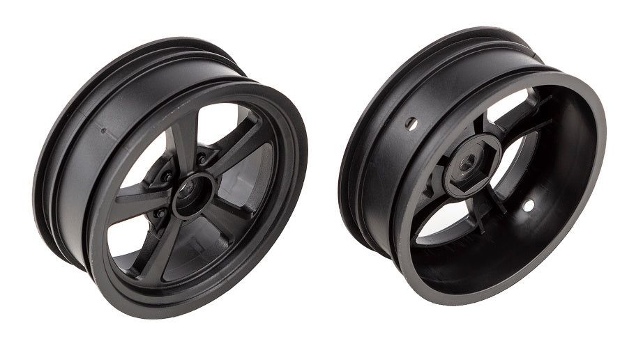 Associated 71079 DR10 Drag Front Wheels Black