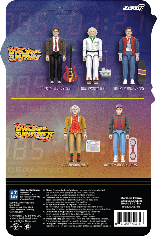 ReAction Back to the Future Part II ReAction+ Wv2 Marty McFly 2015 3¾-inch Retro Action Figure