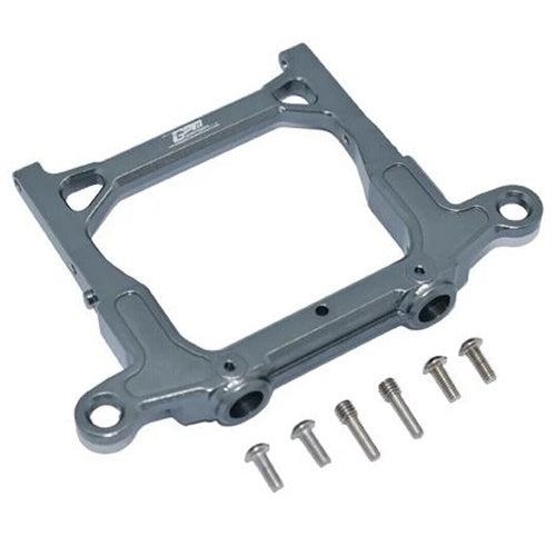 GPM SCX3L331R-GS Alu Rear Bumper Mount Grey : Axial 1/10 SCX10 III JT Gladiator