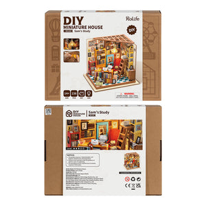 Rolife - Sam's Study Library DIY Miniature House Kit DG102