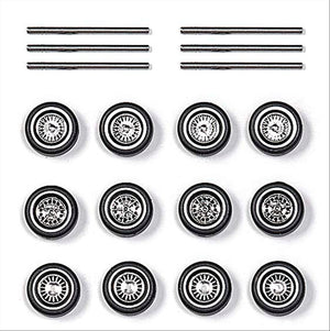 Busch 49959 HO Scale Noble Spoke Wheel & Whitewall Tire Set