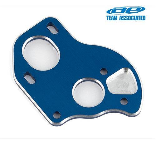 Associated B6.1 Laydown/Layback Motor Plate blue aluminum RC10B6.1