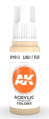Black Forest® Hobby Supply Co AK Interactive 11050 Light Flesh 3G Acrylic Paint 17ml Bottle — Glues, Paints, Tools > AK