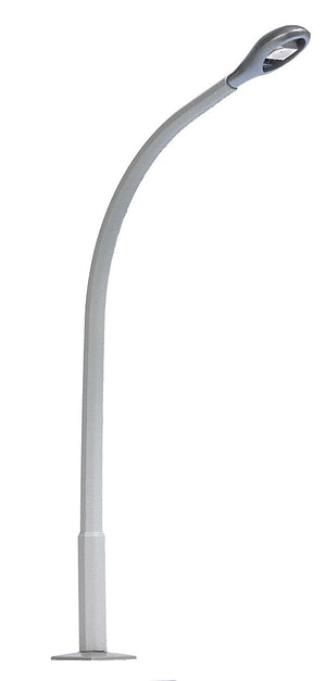 Black Forest® Hobby Supply Co Busch 4126 HO Scale Street Lamp with Curved Concrete Mast, Teardrop Lamp — HO Scale Lighting >
