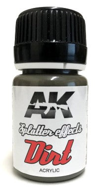 Black Forest® Hobby Supply Co AK Interactive 8086 Splatter Effects Dirt Acrylic 35ml Bottle — Glues, Paints, Tools > AK