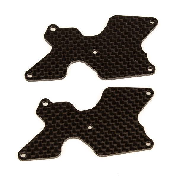 Associated 81542 RC8B4 Rear Suspension Arm Inserts Carbon Fiber 2mm