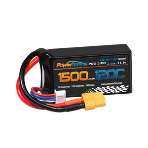 Powerhobby 3S 11.1V 1500mah 120C Lipo Battery w XT60 Plug