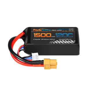 Powerhobby 3S 11.1V 1500mah 120C Lipo Battery w XT60 Plug