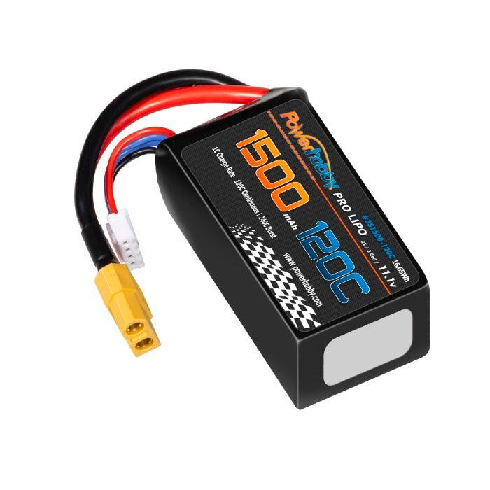 Powerhobby 3S 11.1V 1500mah 120C Lipo Battery w XT60 Plug