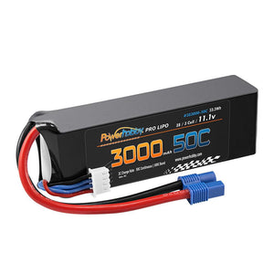 Powerhobby 3S 11.1V 3000mAh 50C Lipo Battery w EC3 Connector / Plug