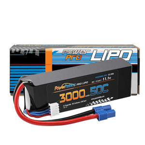 Powerhobby 3S 11.1V 3000mAh 50C Lipo Battery w EC3 Connector / Plug