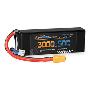 Powerhobby 3S 11.1V 3000mAh 50C Lipo Battery w XT60 Connector / Plug