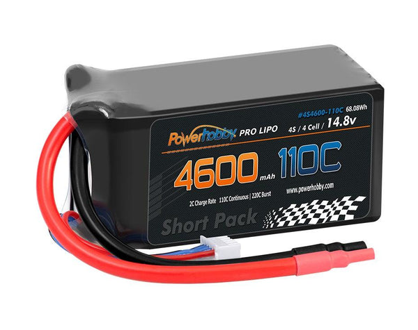 Powerhobby 3S 11.4V 4600mah 110C-220C Short Drag Racing Lipo Battery