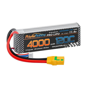 Powerhobby 3s 11.4V 4000mah 120c Graphne + HV Lipo Battery w XT90 Plug