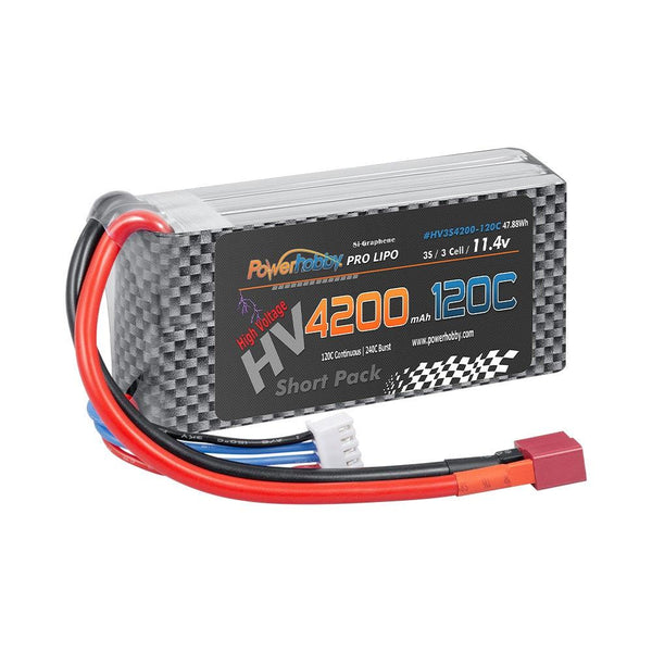 Powerhobby 3s 11.4V  4200mah 120c Graphne + HV Lipo Battery w Deans plugs