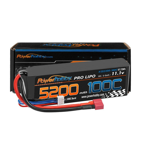 Powerhobby 3s 11.V 5200mah 100C - 200C Lipo Battery w Deans Plug