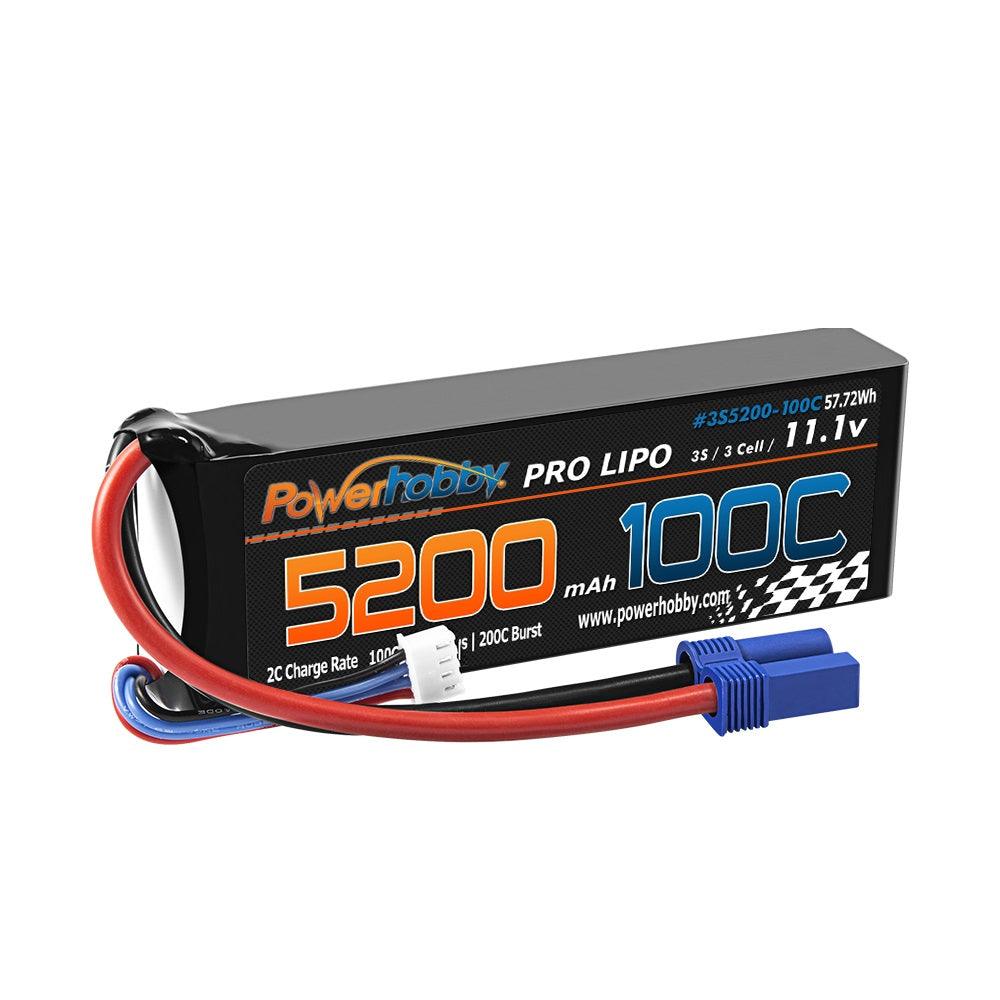 Powerhobby 3s 11.V 5200mah 100C - 200C Lipo Battery w EC5 plug