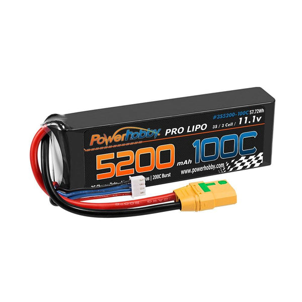Powerhobby 3s 11.V 5200mah 100C - 200C Lipo Battery w XT90 Plug