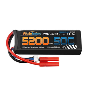 Powerhobby 3s 11.1V 5200mah 50c Lipo Battery W REDCAT 4.0mm Plug