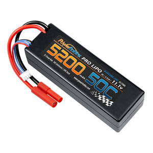 Powerhobby 3s 11.1V 5200mah 50c Lipo Battery W REDCAT 4.0mm Plug Hard Case