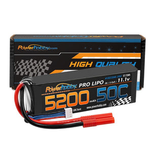 Powerhobby 3s 11.1V 5200mah 50c Lipo Battery W REDCAT 4.0mm Plug
