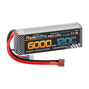 Powerhobby 3s 11.4V 6000mah 120c Graphne + HV Lipo Battery w Deans Plug