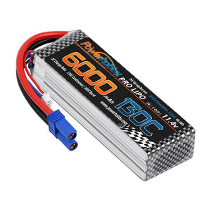 Powerhobby 3S 11.4V 6000mah 130C Graphne + HV Lipo Battery w EC5 Plug