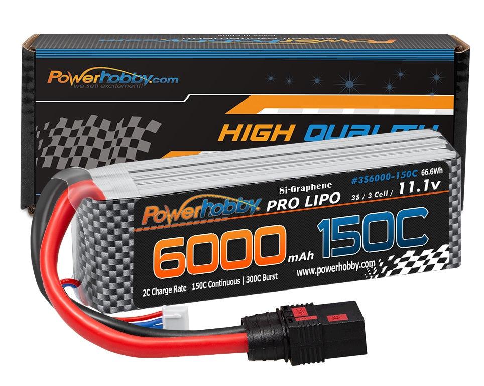 Powerhobby XTREME 3S 11.1V 6000mah 150c-300C Lipo Battery W QS8 8AWG A3-Cell