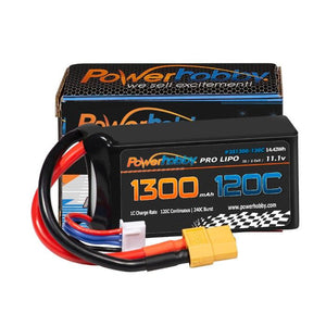 Powerhobby 3S 11.1V 1300mah 120C Lipo Battery w XT60 Plug