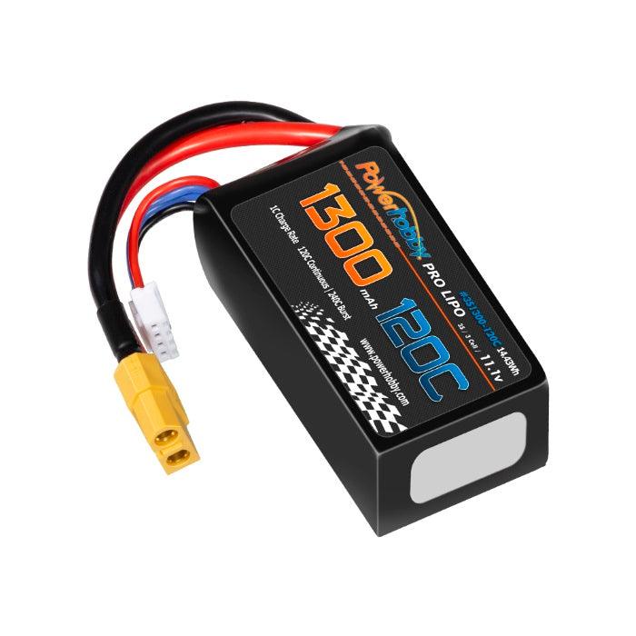 Powerhobby 3S 11.1V 1300mah 120C Lipo Battery w XT60 Plug