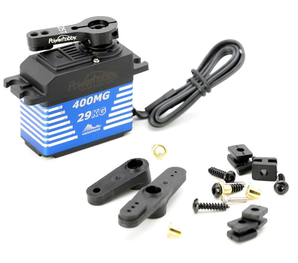 Powerhobby 400MG Waterproof High Torque Steel Gear 29KG Servo Aluminum Case