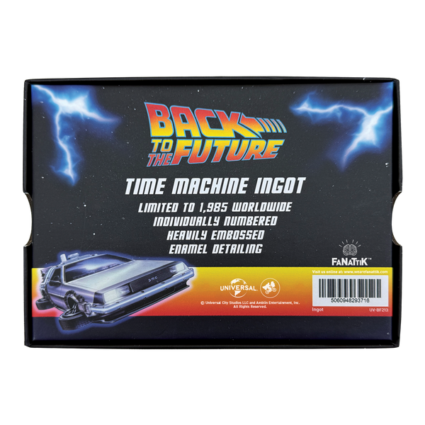 Back to the Future 40th Anniversary Time Circuits Ingot