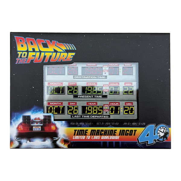 Back to the Future 40th Anniversary Time Circuits Ingot