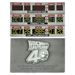 Back to the Future 40th Anniversary Time Circuits Ingot