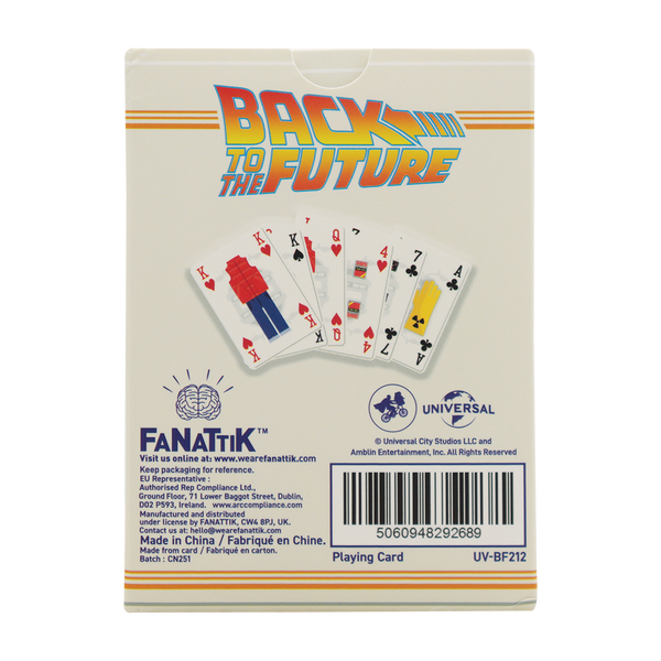 Fanattik Back to the Future Playing Cards